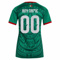 Adidas - Mexico National Team Women's 2026 Home Replica Custom Jersey - Green