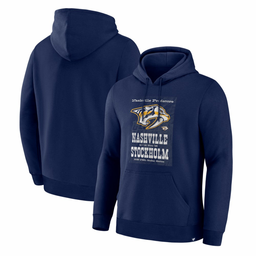 Nashville Predators 2025 NHL Global Series Hometown To Stockholm Legacy Hoodie - Navy | NHL sale