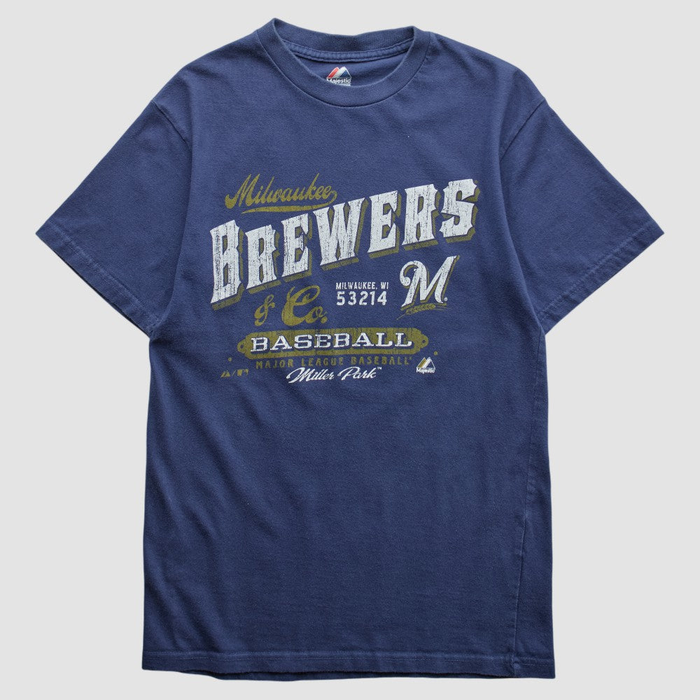 Milwaukee Brewers Majestic 2010s T-shirt Sale