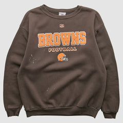 Cleveland Browns NFL 2000s Pullover Sweatshirt - Brown Vintage - Fanatics