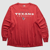 Houston Texans NFL 2000s Long Sleeve T-shirt - Red Vintage - Fanatics