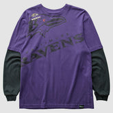 Baltimore Ravens Reebok 2010s Long Sleeve T-shirt - Purple Vintage - Fanatics