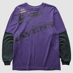 Baltimore Ravens Reebok 2010s Long Sleeve T-shirt - Purple Vintage - Fanatics