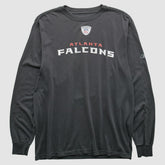 Atlanta Falcons Reebok 2000s Long Sleeve T-shirt - Charcoal Vintage - Fanatics