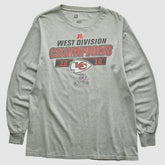 Kansas City Chiefs NFL 2010 Long Sleeve T-shirt - Heather Gray Vintage - Fanatics