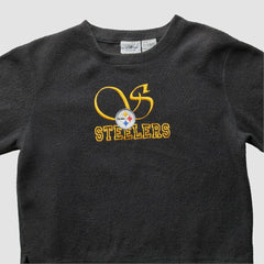 Pittsburgh Steelers Pro Edge 2000s Pullover Sweatshirt - Black Vintage - Fanatics