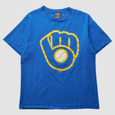 Milwaukee Brewers Majestic 2000s T-shirt Near Me