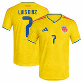 Adidas - Luis Diaz Colombia National Team 2026 Home Jersey - Yellow
