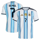 Adidas - Rodrigo De Paul Argentina National Team 2026 Home Jersey - White