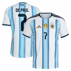 Adidas - Rodrigo De Paul Argentina National Team 2026 Home Jersey - White