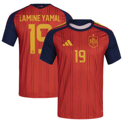Adidas - Lamine Yamal Spain National Team 2026 Home Replica Jersey - Red
