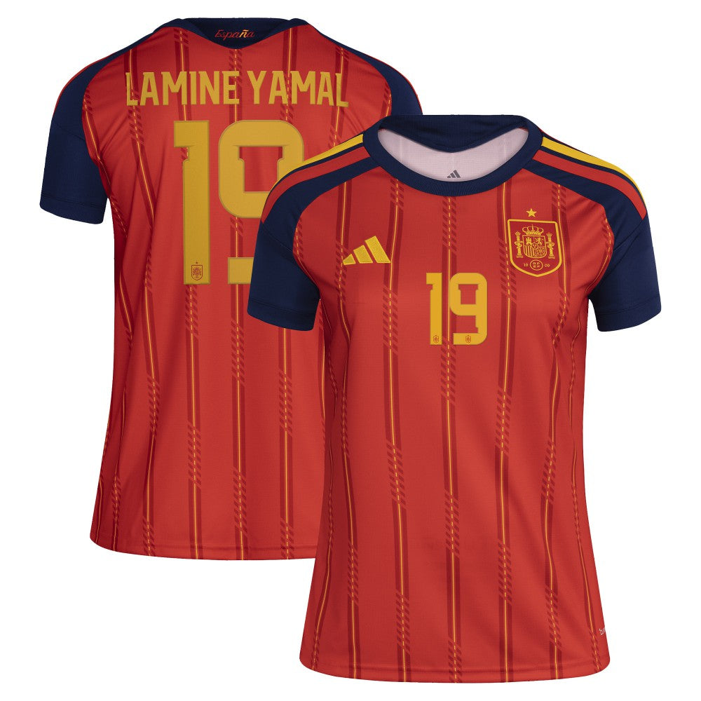 Adidas - Lamine Yamal Spain National Team Women's 2026 Home Replica Jersey - Red