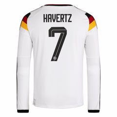 Adidas - Kai Havertz Germany National Team 2026 Home Replica Long Sleeve Jersey - White