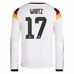 Adidas - Florian Wirtz Germany National Team 2026 Home Replica Long Sleeve Jersey - White