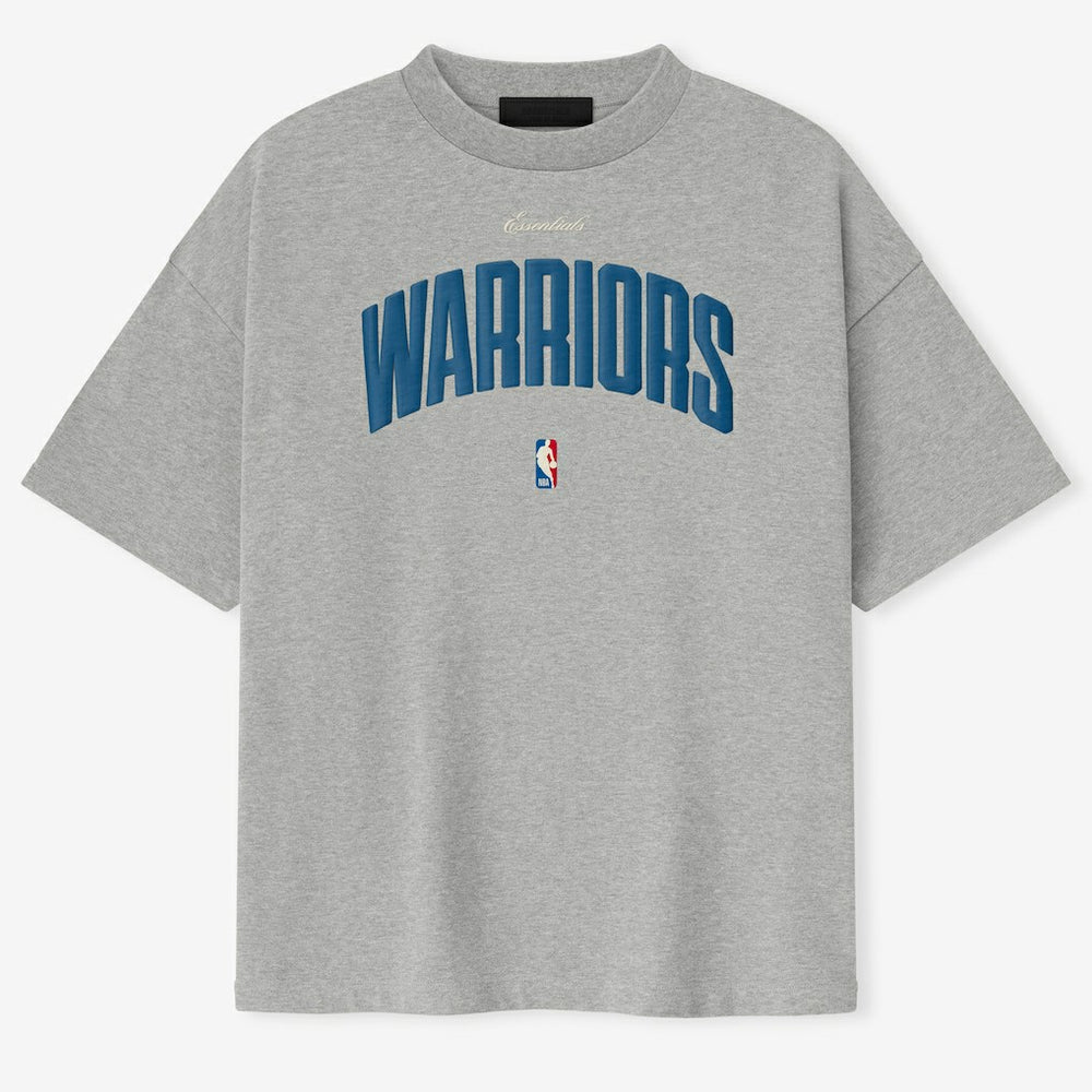Golden State Warriors Fear of God x NBA Unisex 90's T-Shirt Heather Gray