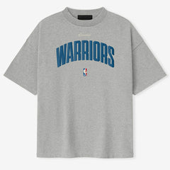 Golden State Warriors Fear of God x NBA Unisex 90's T-Shirt Heather Gray