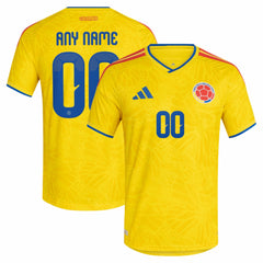 Adidas - Colombia National Team FIFA x World Cup 2026 Home On Field Custom Jersey - Yellow