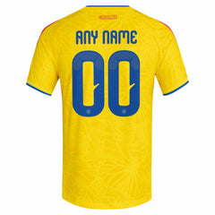Adidas - Colombia National Team FIFA x World Cup 2026 Home On Field Custom Jersey - Yellow