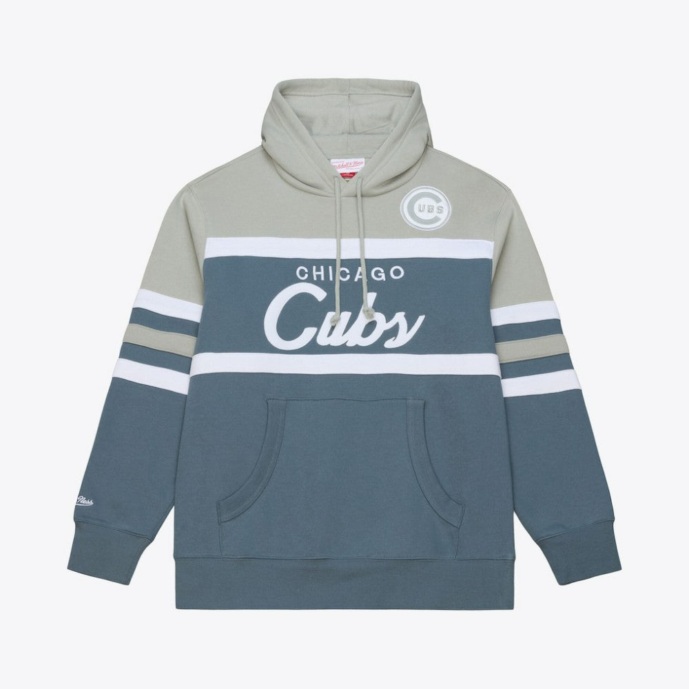 Chicago Cubs Mitchell & Ness Cooperstown Collection Thunderstorm Head Coach Hoodie Sale