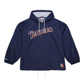 San Diego Padres Mitchell & Ness Full-Snap Hooded Coaches Jacket Discount
