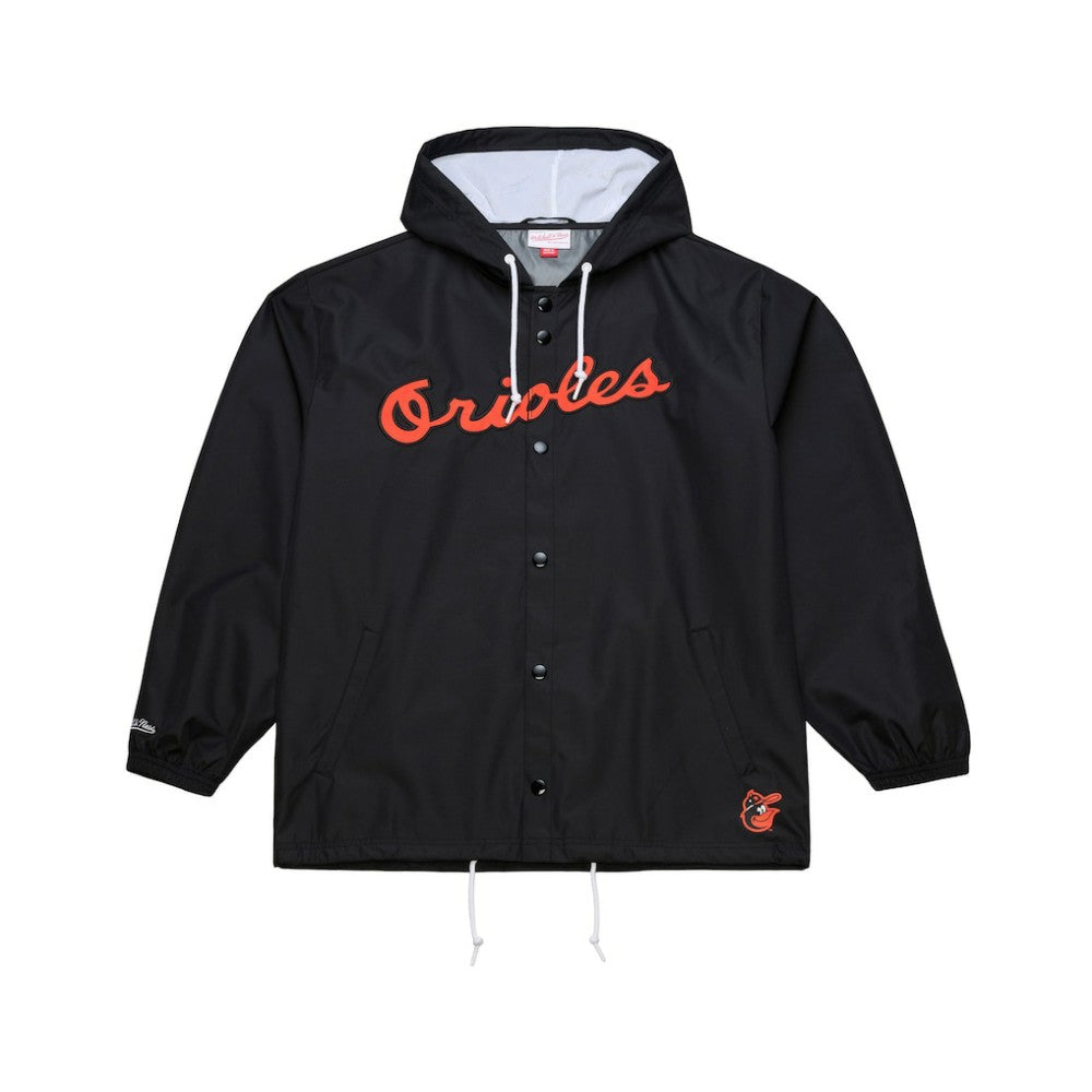 Baltimore Orioles Mitchell & Ness Full-Snap Hooded Coaches Jacket for sale