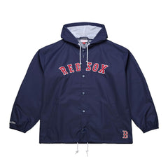 Boston Red Sox Mitchell & Ness Full-Snap Hooded Coaches Jacket Outlet