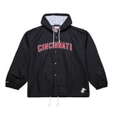 Cincinnati Reds Mitchell & Ness Full-Snap Hooded Coaches Jacket Outlet