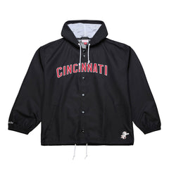 Cincinnati Reds Mitchell & Ness Full-Snap Hooded Coaches Jacket Outlet