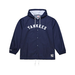 New York Yankees Mitchell & Ness Full-Snap Hooded Coaches Jacket Sale