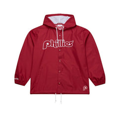 Philadelphia Phillies Mitchell & Ness Full-Snap Hooded Coaches Jacket Discount