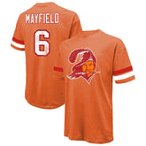Baker Mayfield Tampa Bay Buccaneers Majestic Threads Oversized T-Shirt - Orange - NFL