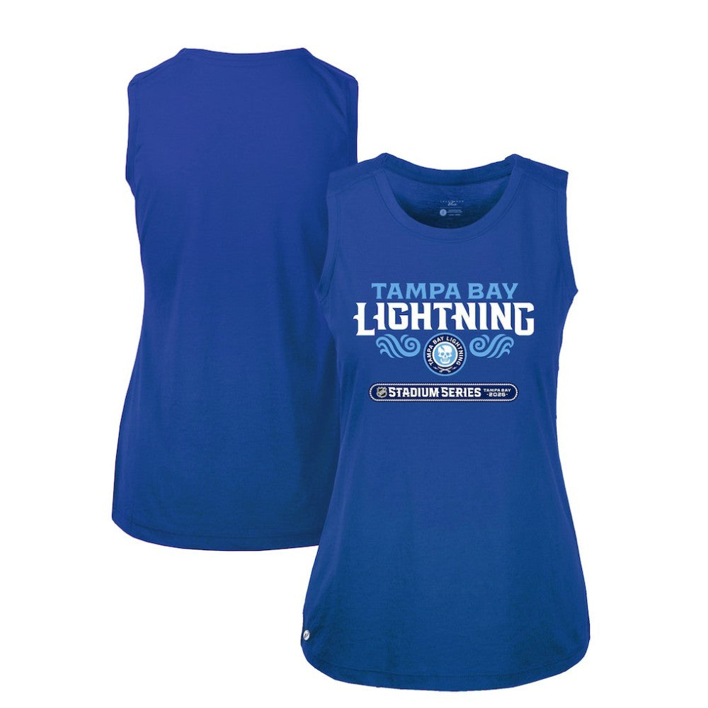 Tampa Bay Lightning Levelwear Women's 2026 NHL Stadium Series Macy Tank Top - Blue | NHL on sale