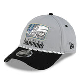 Philadelphia Eagles New Era 2025 NFC East Division Champions Locker Room Trophy Collection 9FORTY Adjustable Hat - Gray/Black - NFL