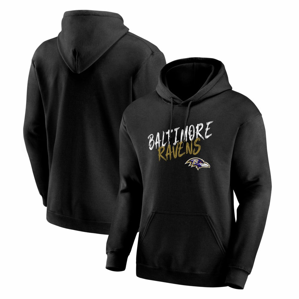 Baltimore Ravens Hustle Hoodie - Black - NFL