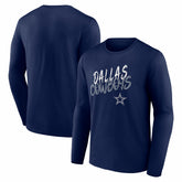 Dallas Cowboys Hustle Long Sleeve T-Shirt - Navy - NFL