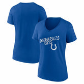 Indianapolis Colts Women's Hustle V-Neck T-Shirt - Royal - NFL