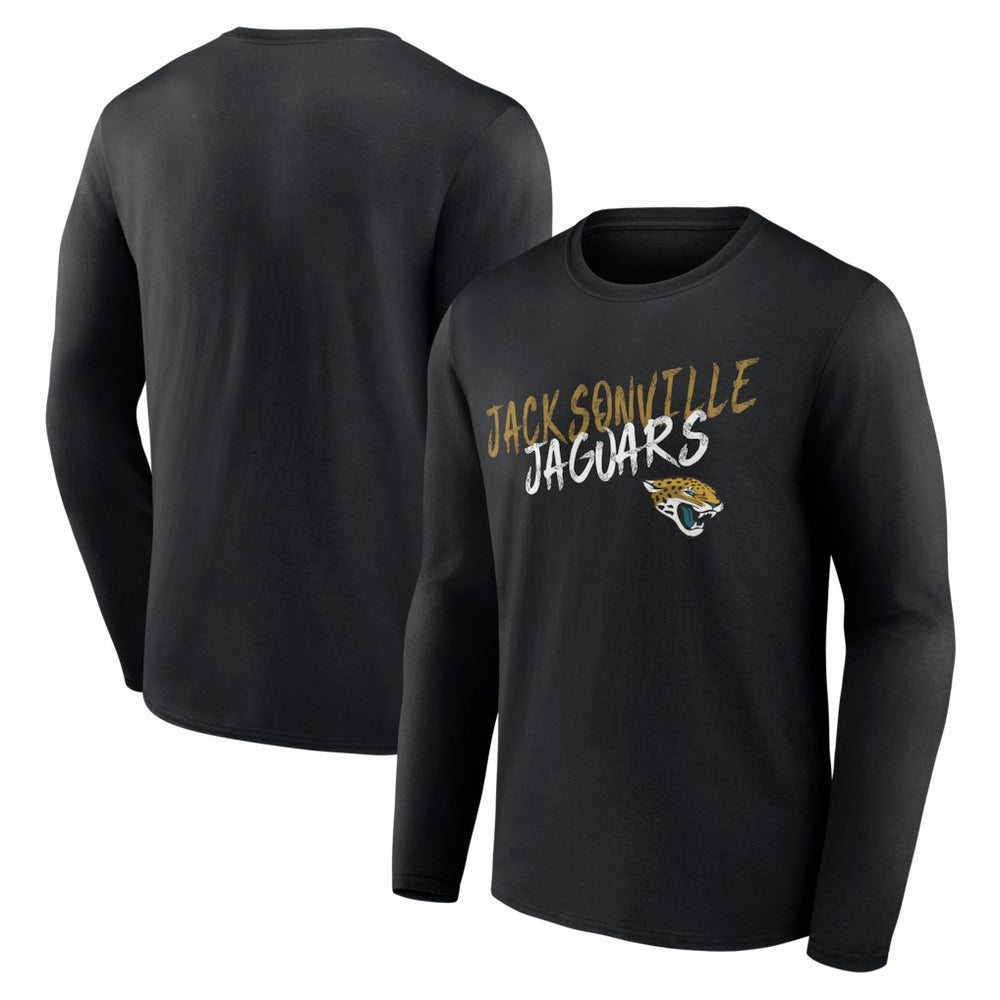 Jacksonville Jaguars Hustle Long Sleeve T-Shirt - Black - NFL