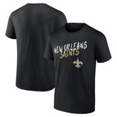 New Orleans Saints Hustle T-Shirt - Black - NFL