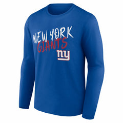 New York Giants Hustle Long Sleeve T-Shirt - Royal - NFL