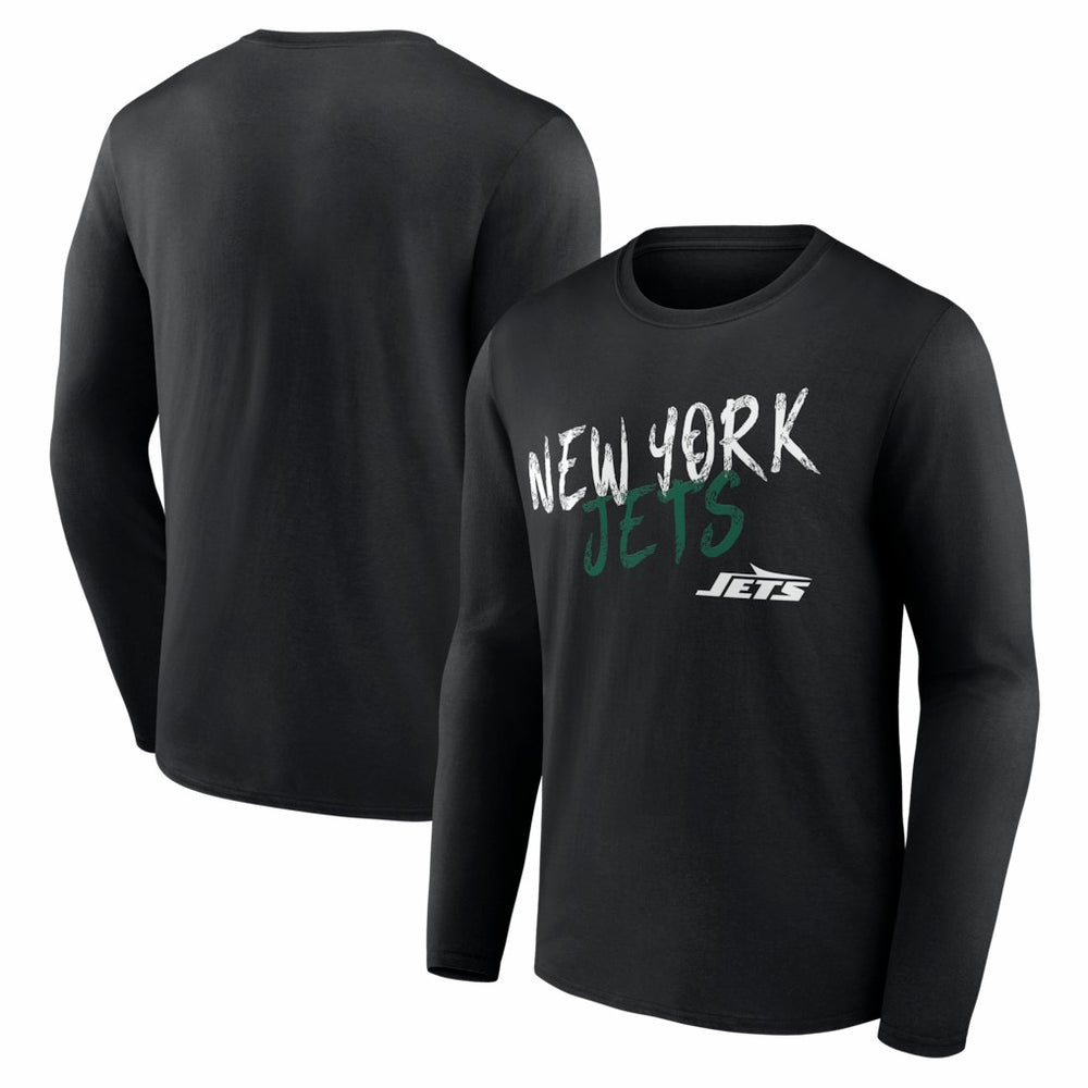 New York Jets Hustle Long Sleeve T-Shirt - Black - NFL