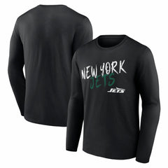 New York Jets Hustle Long Sleeve T-Shirt - Black - NFL