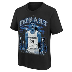 Nike Ja Morant Memphis Grizzlies Youth City Edition Player T-Shirt Black
