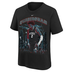 Nike Cade Cunningham Detroit Pistons Youth City Edition Player T-Shirt Black