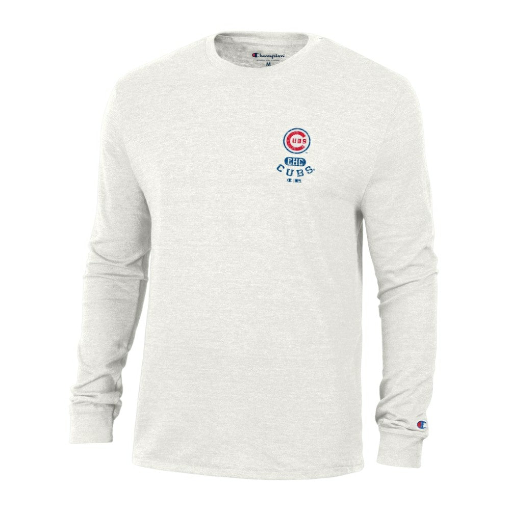 Chicago Cubs Champion Cooperstown Winning Tradition Tri-Blend Long Sleeve T-Shirt Discount