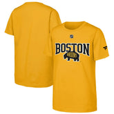 Boston Bruins Fanatics Youth 2026 NHL Stadium Series Authentic Locker Room T-Shirt - Gold | Fanatics on sale