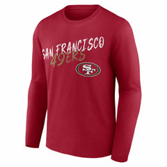San Francisco 49ers Hustle Long Sleeve T-Shirt - Scarlet - NFL