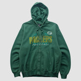 Green Bay Packers Team Edition Apparel 2010s Hooded Full Zip Sweatshirt - Green Vintage - Fanatics