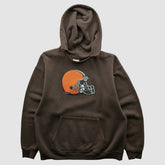 Cleveland Browns NFL 2000s Hooded Pullover Sweatshirt - Brown Vintage - Fanatics