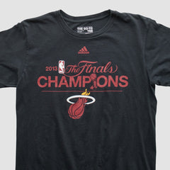 Adidas Miami Heat 2013 T-shirt Black Vintage