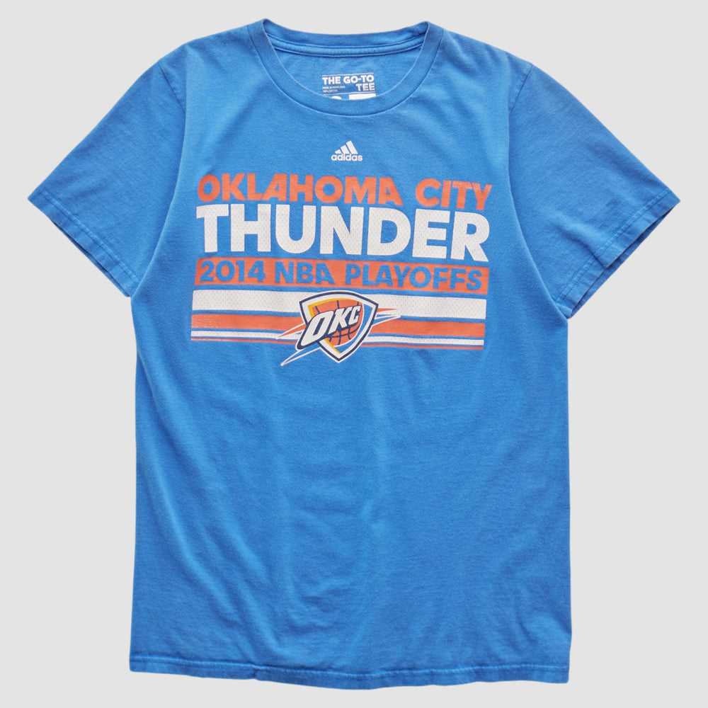 Adidas Oklahoma City Thunder 2014 T-shirt Blue Vintage